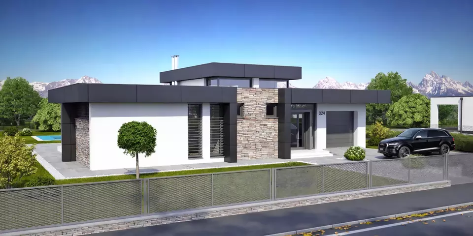 Moderní bungalov Linear 324 5