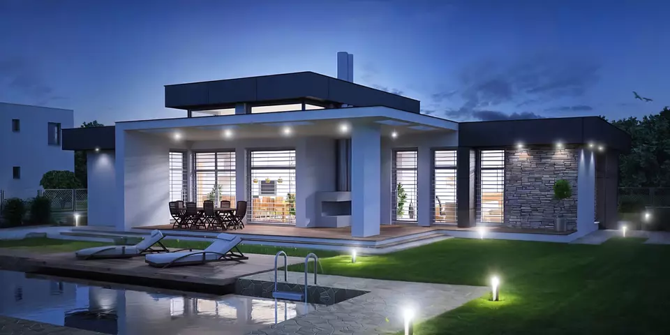 Moderní bungalov Linear 324 1